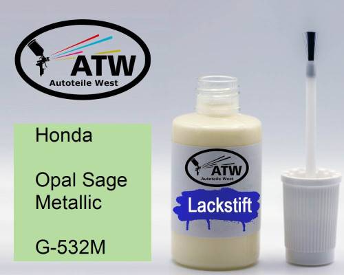 Honda, Opal Sage Metallic, G-532M: 20ml Lackstift, von ATW Autoteile West.